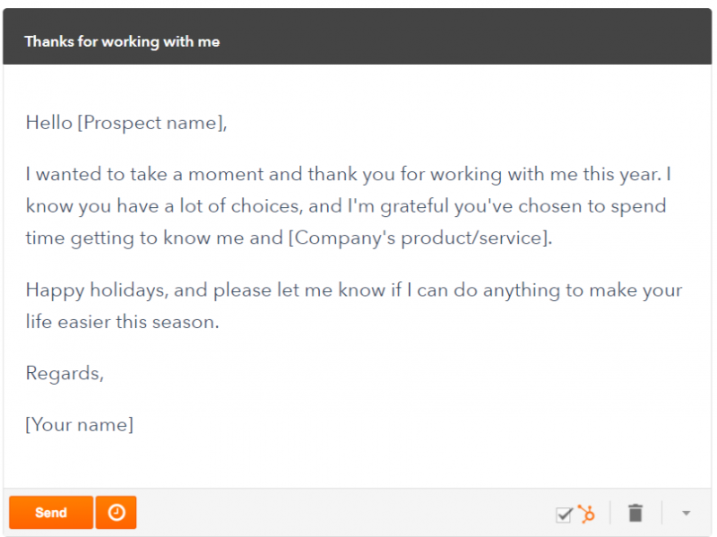 holiday message