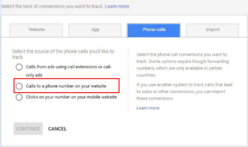 7. call tracking